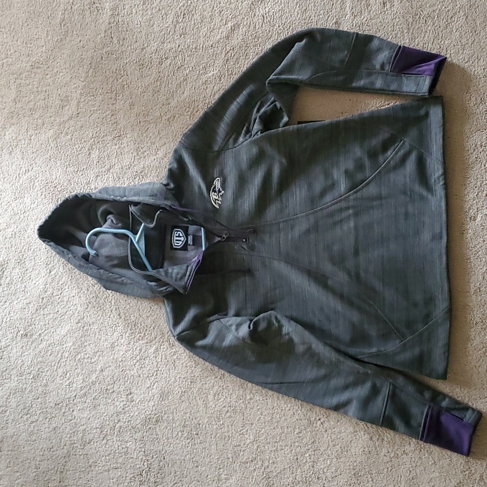 Baltimore Ravens NFL quarter zip hoodie Women's Size Medium